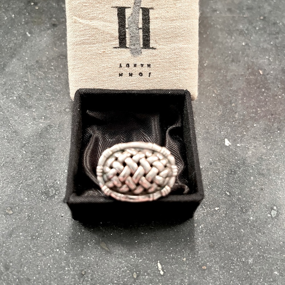 John Hardy basket weave ring